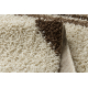 Tapis SHAGGY 058 crème / marron 