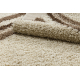 Tapis SHAGGY 058 crème / marron 