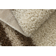 Tapis SHAGGY 058 crème / marron 