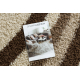 Tapis SHAGGY 058 crème / marron 