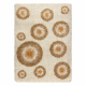 SHAGGY carpet 5168 Circles brown / beige