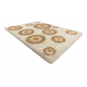 SHAGGY carpet 5168 Circles brown / beige