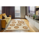 Tapis SHAGGY 5168 Cercles marron / beige 