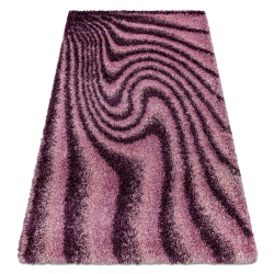 SHAGGY Teppich S360 Living Wellen rosa 