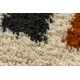 Alfombra ovalada SHAGGY 4128 beige / marron 