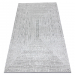 Matto BALANCE 8788 harmaa - Geometrinen, rakenteellinen, glamour