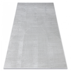Kilimas BALANCE 9086 pilka - Geometrinis, struktūrinis, glamour