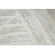 Teppe BALANCE 1503 krem - Geometrisk, strukturelt, glamour