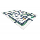 BAMBINO 2223 tapijt wasbaar Straten, auto's voor kinderen antislip room - TWEEDE-KLASSE PRODUCT