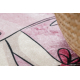 BAMBINO 2185 washing carpet Ballerina, kitty for children anti-slip pink - SECOND-RATE PRODUCT