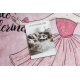 BAMBINO 2185 Waschteppich Ballerina, Kätzchen für Kinder Anti-Rutsch rosa - ZWEITKLASSIGES PRODUKT
