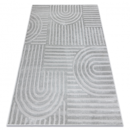 Tapijt BALANCE 1918 grijs - Geometrisch, structureel, glamour