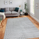 Alfombra BALANCE 1918 gris - Geométrico, estructural, glamour
