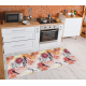 Tapis lavable ANDRE 1270 Des oranges, pour la cuisine, antidérapant rose - PRODUIT DE DEUXIÈME QUALITÉ