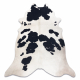 Carpet Artificial Cowhide, Cow G5069-1 white black Leather - SECOND-RATE PRODUCT