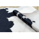 Tapis Imitation Peau de vache, Vache G5069-1, cuir noir blanc - PRODUIT DE DEUXIÈME QUALITÉ