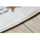 Teppich BONO 8288 Kreis Raum, Planeten creme / anthrazit - ZWEITKLASSIGES PRODUKT