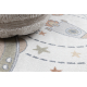 Teppich BONO 8288 Kreis Raum, Planeten creme / anthrazit - ZWEITKLASSIGES PRODUKT