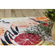 Tapis lavable ANDRE 1270 Des oranges, pour la cuisine, antidérapant rose - PRODUIT DE DEUXIÈME QUALITÉ