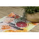 ANDRE 1270 washing carpet Oranges, kitchen, anti-slip pink - SECOND-RATE PRODUCT