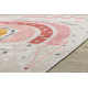 Tapis lavable JUNIOR 51300.802 Arc-en-ciel, points pour les enfants antidérapant beige - PRODUIT DE DEUXIÈME QUALITÉ