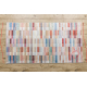 ANDRE 2295 washing carpet Stripes anti-slip pink / blue - SECOND-RATE PRODUCT