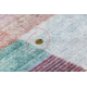 ANDRE 2295 washing carpet Stripes anti-slip pink / blue - SECOND-RATE PRODUCT