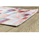 Tapis lavable ANDRE 2295 Rayures antidérapant rose / bleu - PRODUIT DE DEUXIÈME QUALITÉ