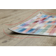 ANDRE 2295 washing carpet Stripes anti-slip pink / blue - SECOND-RATE PRODUCT