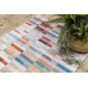 ANDRE 2295 washing carpet Stripes anti-slip pink / blue - SECOND-RATE PRODUCT