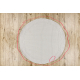 Tapis TIMO 5979 cercle SIZAL extérieur cadre blanc - PRODUIT DE DEUXIÈME QUALITÉ