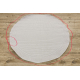 Tapis TIMO 5979 cercle SIZAL extérieur cadre blanc - PRODUIT DE DEUXIÈME QUALITÉ