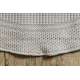 Alfombra MIMO 5979 circulo sisal exterior marco color blanco - PRODUCTO DE SEGUNDA CLASE