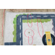 BAMBINO 2223 washing carpet Streets, cars for children anti-slip cream - SECOND-RATE PRODUCT