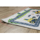 BAMBINO 2223 tapijt wasbaar Straten, auto's voor kinderen antislip room - TWEEDE-KLASSE PRODUCT