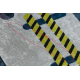 BAMBINO 2223 tapijt wasbaar Straten, auto's voor kinderen antislip room - TWEEDE-KLASSE PRODUCT