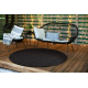 Alfombra MIMO 0000 circulo sisal exterior negro - PRODUCTO DE SEGUNDA CLASE