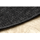 Tapis TIMO 5979 cercle SIZAL extérieur cadre noir - PRODUIT DE DEUXIÈME QUALITÉ