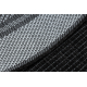 Tapis TIMO 5979 cercle SIZAL extérieur cadre noir - PRODUIT DE DEUXIÈME QUALITÉ