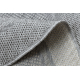 Teppich TIMO 5979 Kreis SISAL draussen Rahmen hellgrau - ZWEITKLASSIGES PRODUKT