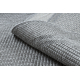 Teppich TIMO 5979 Kreis SISAL draussen Rahmen hellgrau - ZWEITKLASSIGES PRODUKT