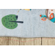 Tapis lavable BAMBINO 2160 Rues, village indien, animaux pour enfants, antidérapant gris - PRODUIT DE DEUXIÈME QUALITÉ