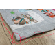 Tapis lavable BAMBINO 2160 Rues, village indien, animaux pour enfants, antidérapant gris - PRODUIT DE DEUXIÈME QUALITÉ