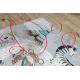 Tapis lavable BAMBINO 2160 Rues, village indien, animaux pour enfants, antidérapant gris - PRODUIT DE DEUXIÈME QUALITÉ
