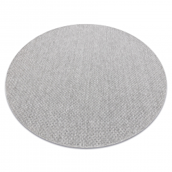 Tapete TIMO 6272 cercle SIZAL ar livre cinza claro - PRODUTO DE SEGUNDA GRAU