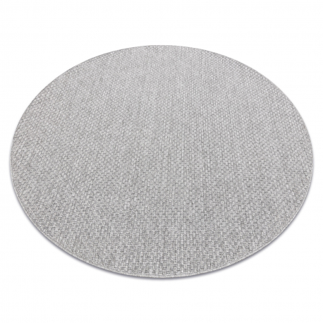 Tapis TIMO 6272 cercle SIZAL extérieur gris clair - PRODUIT DE DEUXIÈME QUALITÉ