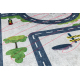 Tapis lavable BAMBINO 2223 Ruelles, voitures pour les enfants antidérapant crème - PRODUIT DE DEUXIÈME QUALITÉ