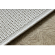 Alfombra MIMO 5979 sisal exterior marco color blanco - PRODUCTO DE SEGUNDA CLASE