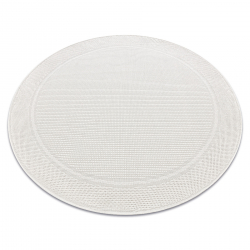 Covor TIMO 5979 cerc sisal exterior cadru alb - SECUNDAR-COTATI PRODUSUL