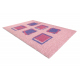 SHAGGY Teppich 009 g Geometrisch rosa
